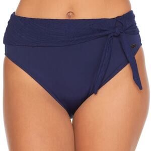 Fantasie Swimwear Ottawa High-Waist Bikini Bottoms in Ink Blue - NWT